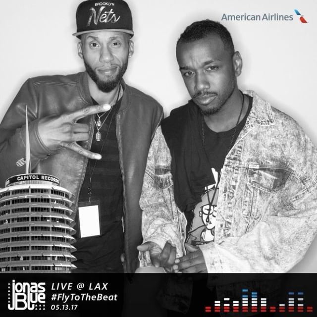 American Airlines and Jonas Blue branded photo booth at live music event